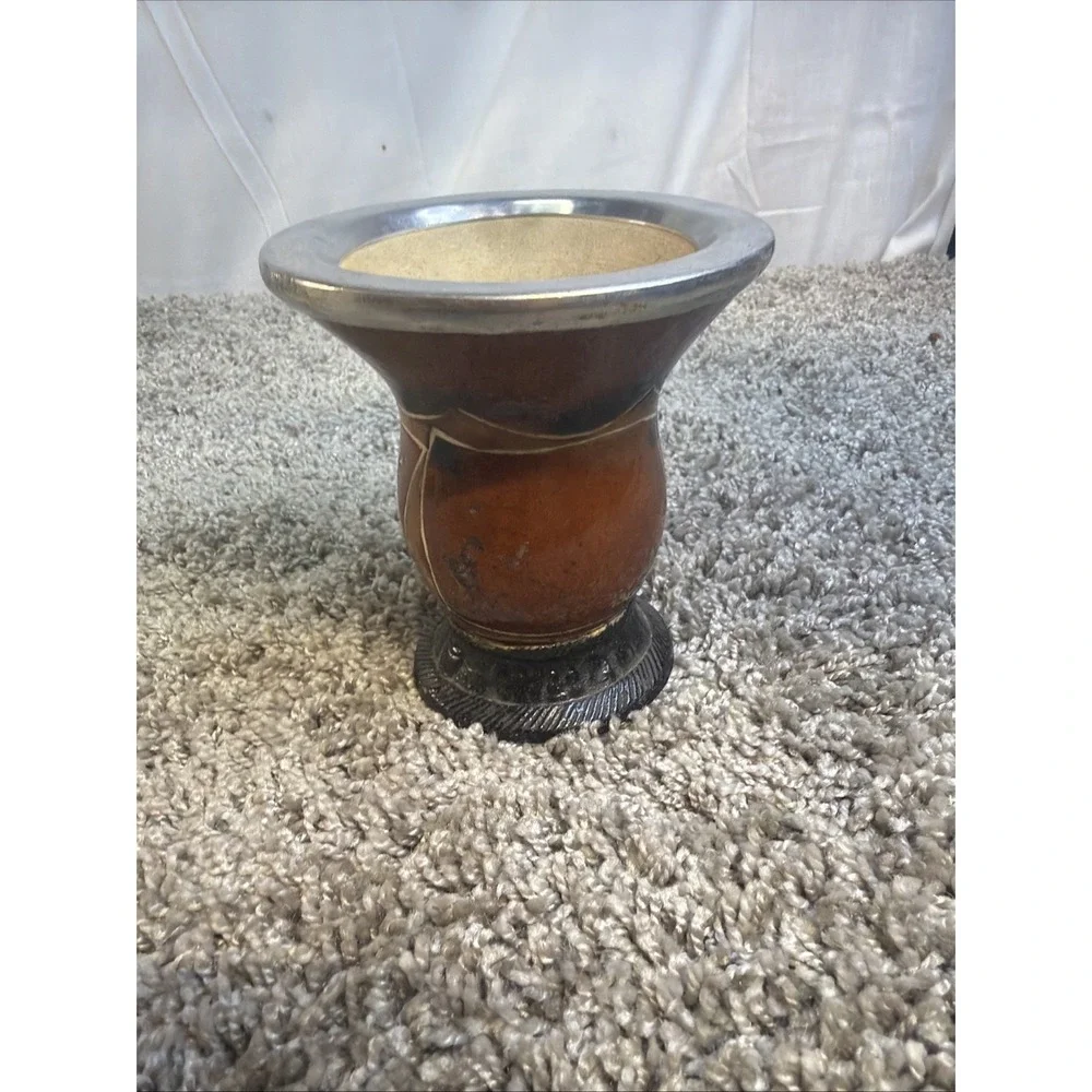 Wood And Metal Vase From Curitiba With Craving All Around 5